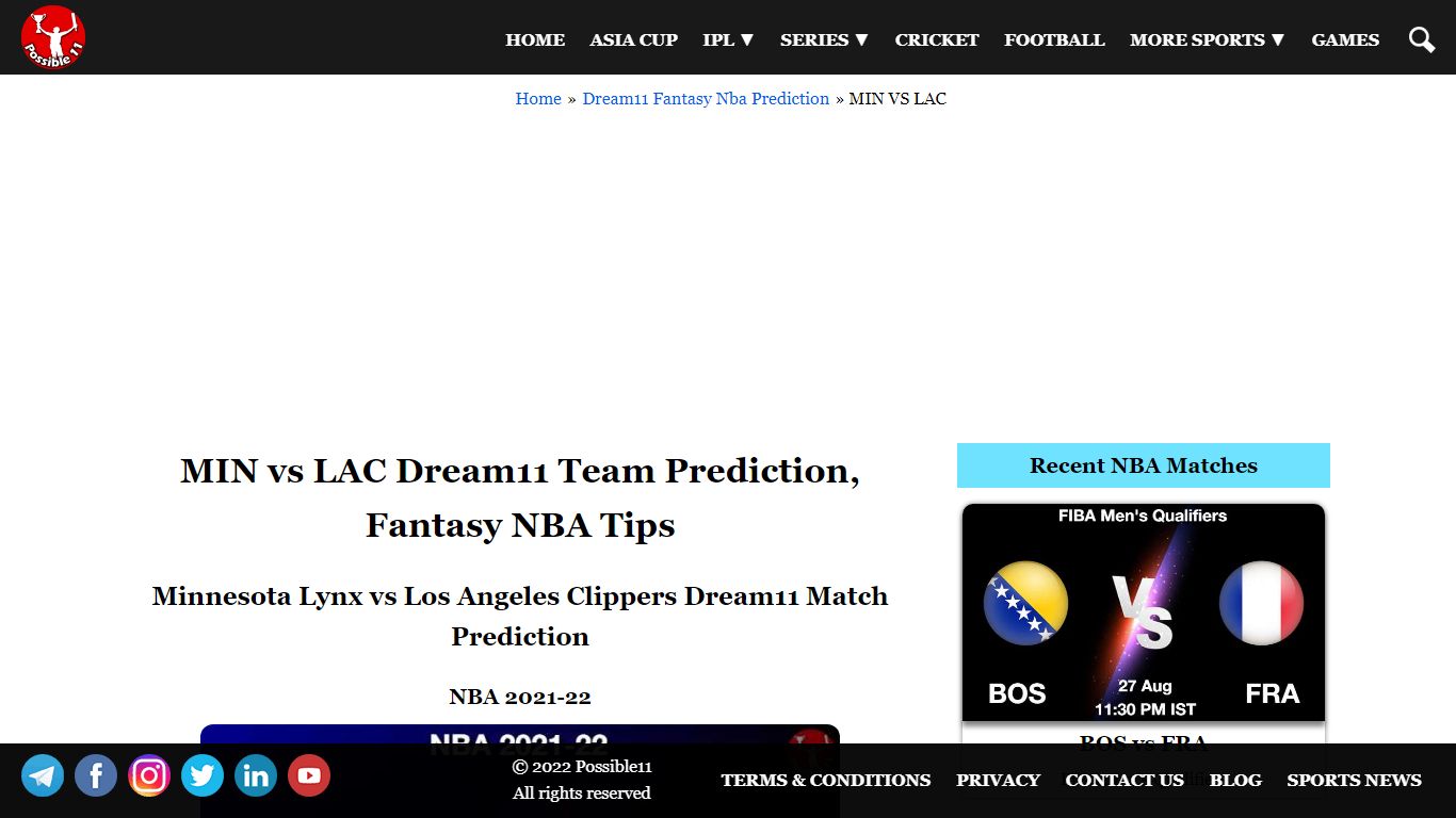 MIN vs LAC Dream11 Team Prediction, Fantasy NBA Tips